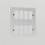 8G Rocker Switch Plate - Clear Black