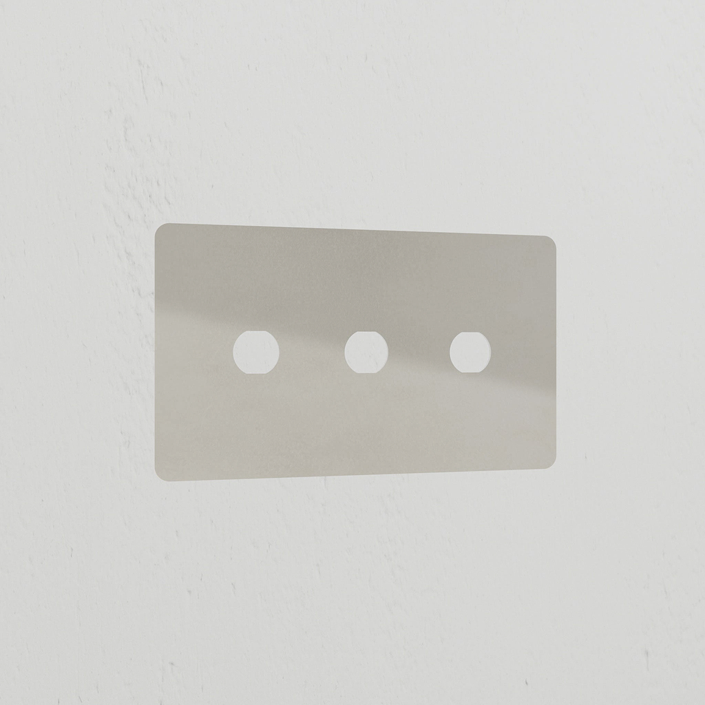 3G Switch Plate - Polished Nickel