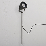 Cambridge Ground Floodlight – Bronze, an outdoor floodlight with a bronze finish and ground stake.