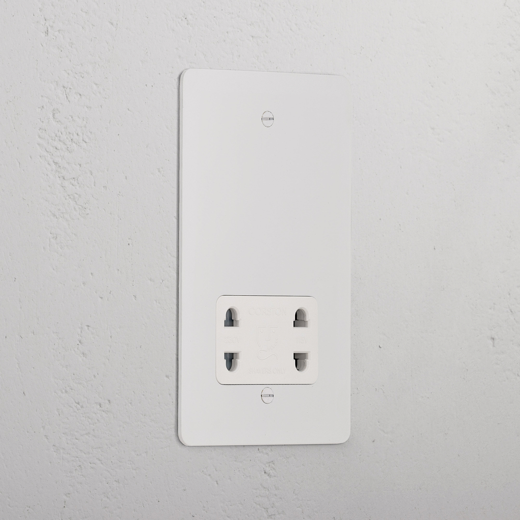Shaver Socket _ Paintable White