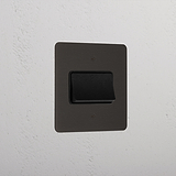 Bronze Fan Isolator Luxury Switch Black