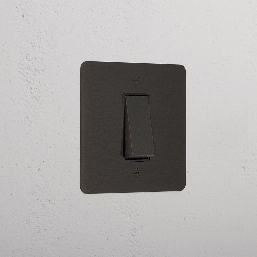 1G Two Way Rocker Switch - Bronze Black