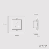 5A Light Socket - Antique Brass White