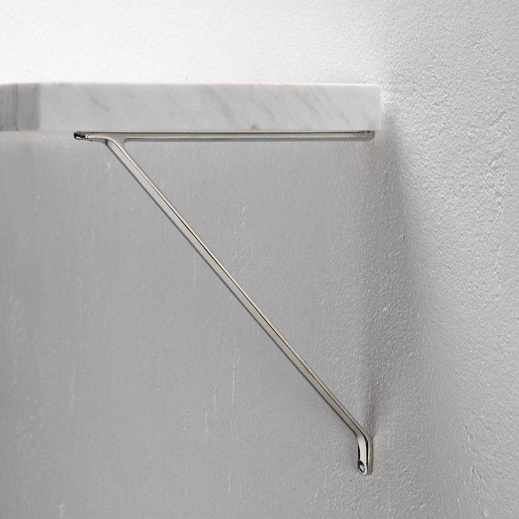 Brixton Regalhalterung (200 mm) – Poliertes Nickel 