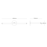 Taylor Bilderleuchte 400 mm – Poliertes Nickel 