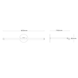 Harrow Bilderleuchte 580 mm – Poliertes Nickel 