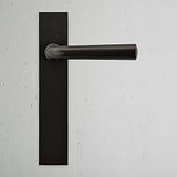 Apsley fixer Türgriff langes Schild – Bronze 