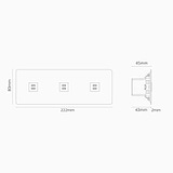 USB-C-Anschluss (30 W) 3x in Dreifachrahmen – Bronze + Schwarz