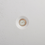 Buxton feuerbeständiger fixer Deckenstrahler ohne Rand (50 mm) – Weiß 