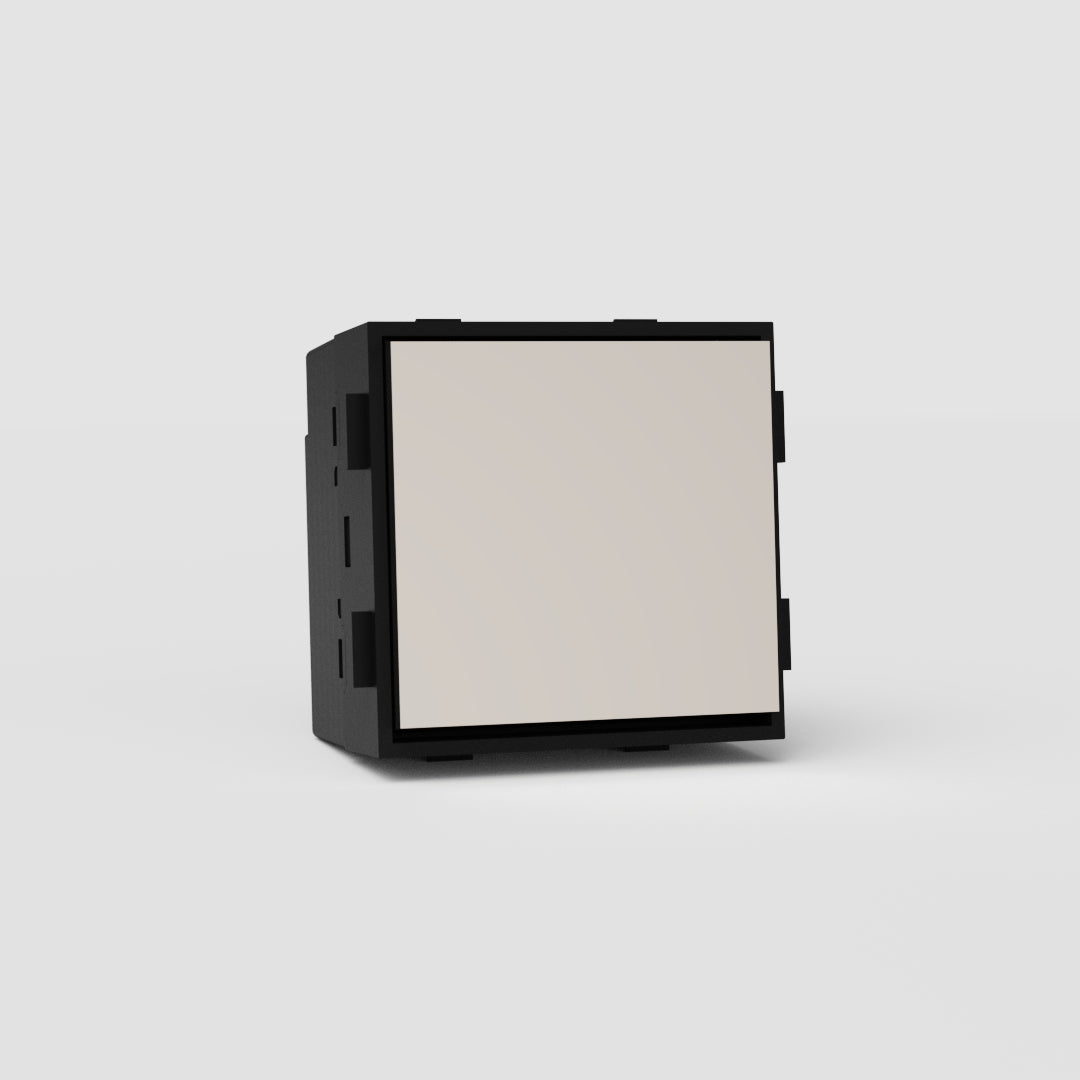 Wipptaster mit mittiger Aus-Position – Poliertes Nickel + Schwarz – EU – Zentralisierte Lichtsteuerungslösung