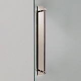 Harper Stoßgriff 2x mit Schild (500 mm) – Poliertes Nickel