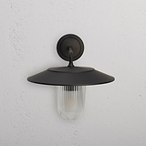 Kensington Wandleuchte Rillenglas – Bronze