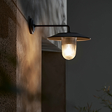 Kensington Wandleuchte Rillenglas – Bronze