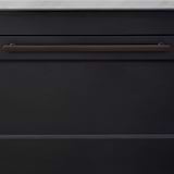 Bronze Milliner Handle on Black Furniture