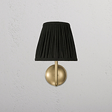 Medium-Wandleuchte Malvern Tiefgrün – Frontalaufnahme