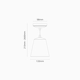 Richmond Medium Hanglamp - Gepolijst Nikkel