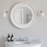 Luxury Light Fine Porcelain - Polished Nickel Installed on Wall in Bathroom
