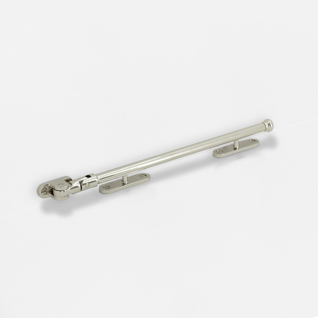 Southbank Casement Window Stay 275mm - Polished Nickel