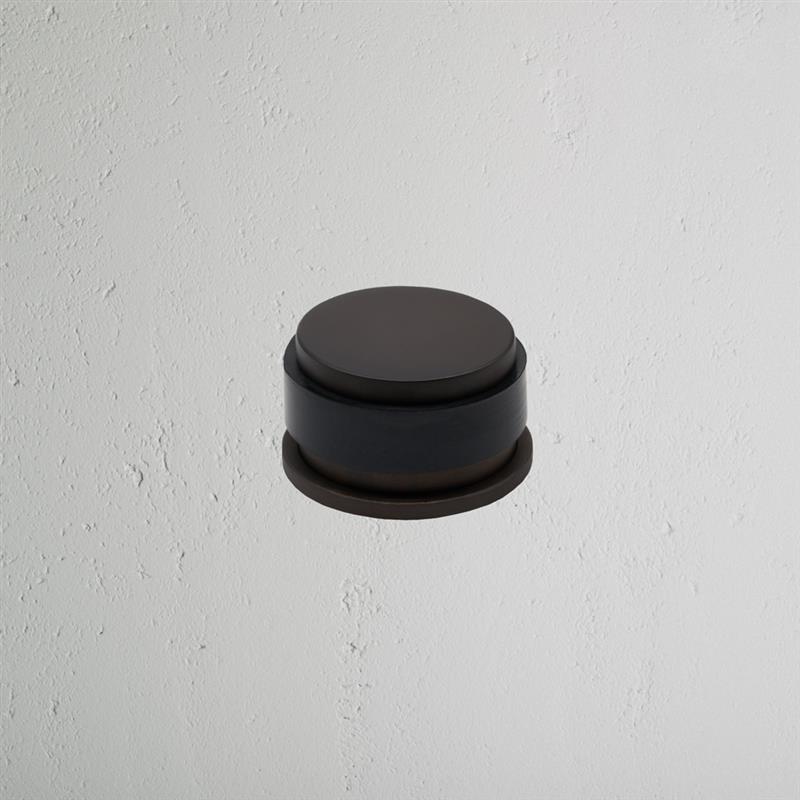 Bronze Seymour Door Stop on White Background