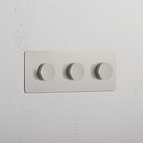 Hoge capaciteit Licht Intensiteit Schakelaar: Gepolijst Nikkel Drievoudige 3x Dimmer Schakelaar