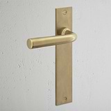Apsley Lange Plaat Verende Deurklink - Antiek Messing