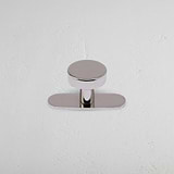 Polished Nickel Kilburn Furniture Knob on White Background