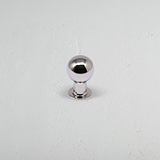 Polished Nickel Bayswater Furniture Knob on White Background