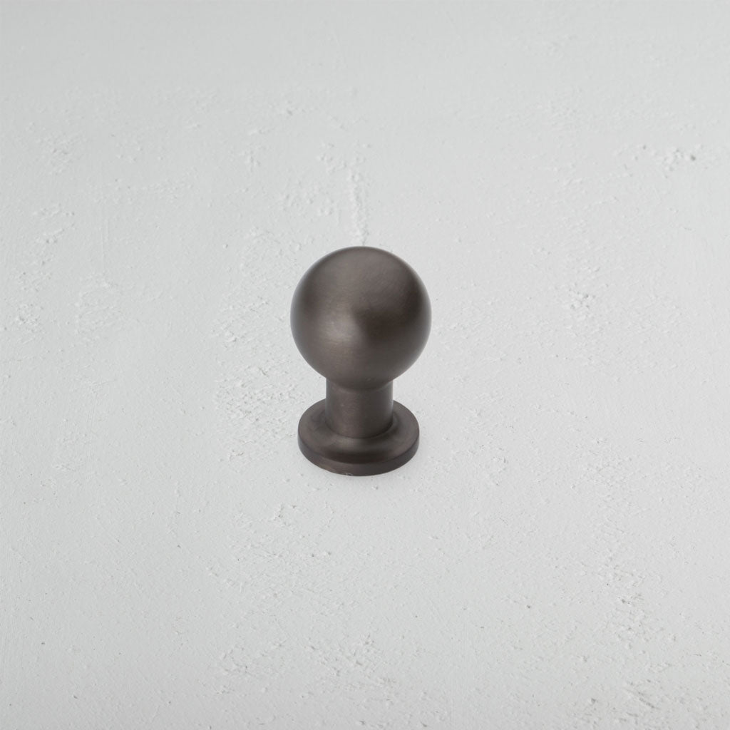 Bronze Bayswater Furniture Knob in White Background