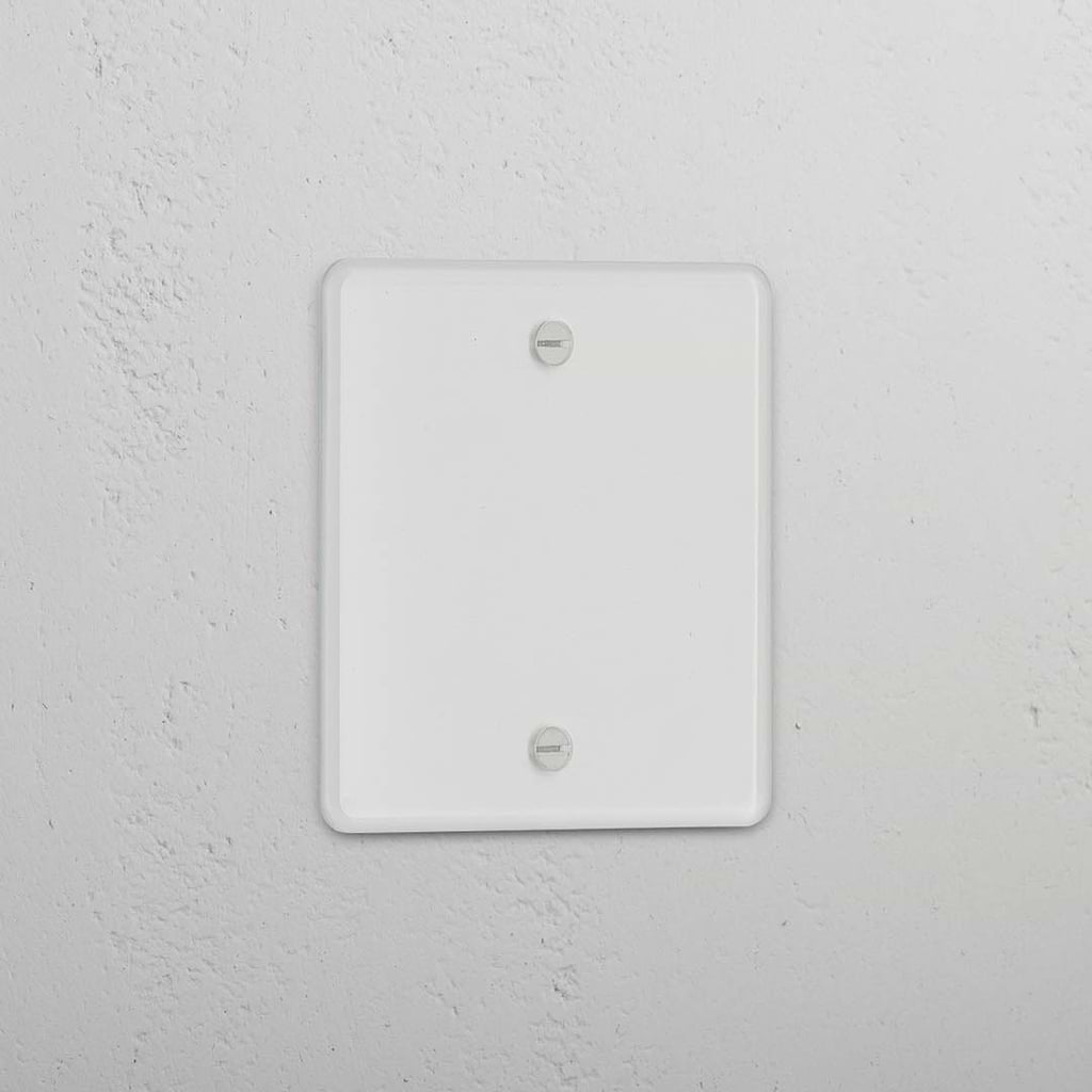 Stijlvolle Doorzichtig Wit Enkele Lege Plaat - Sierlijke Woning Detail