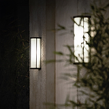 Bank Wandlamp Geribbeld Glas - Brons