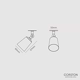 Perryn 50mm Spotlight - Antiek Messing