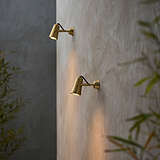Cambridge Muur Spotlight - Antiek Messing