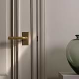 Apsley Korte Plaat Verende Deurklink - Antiek Messing