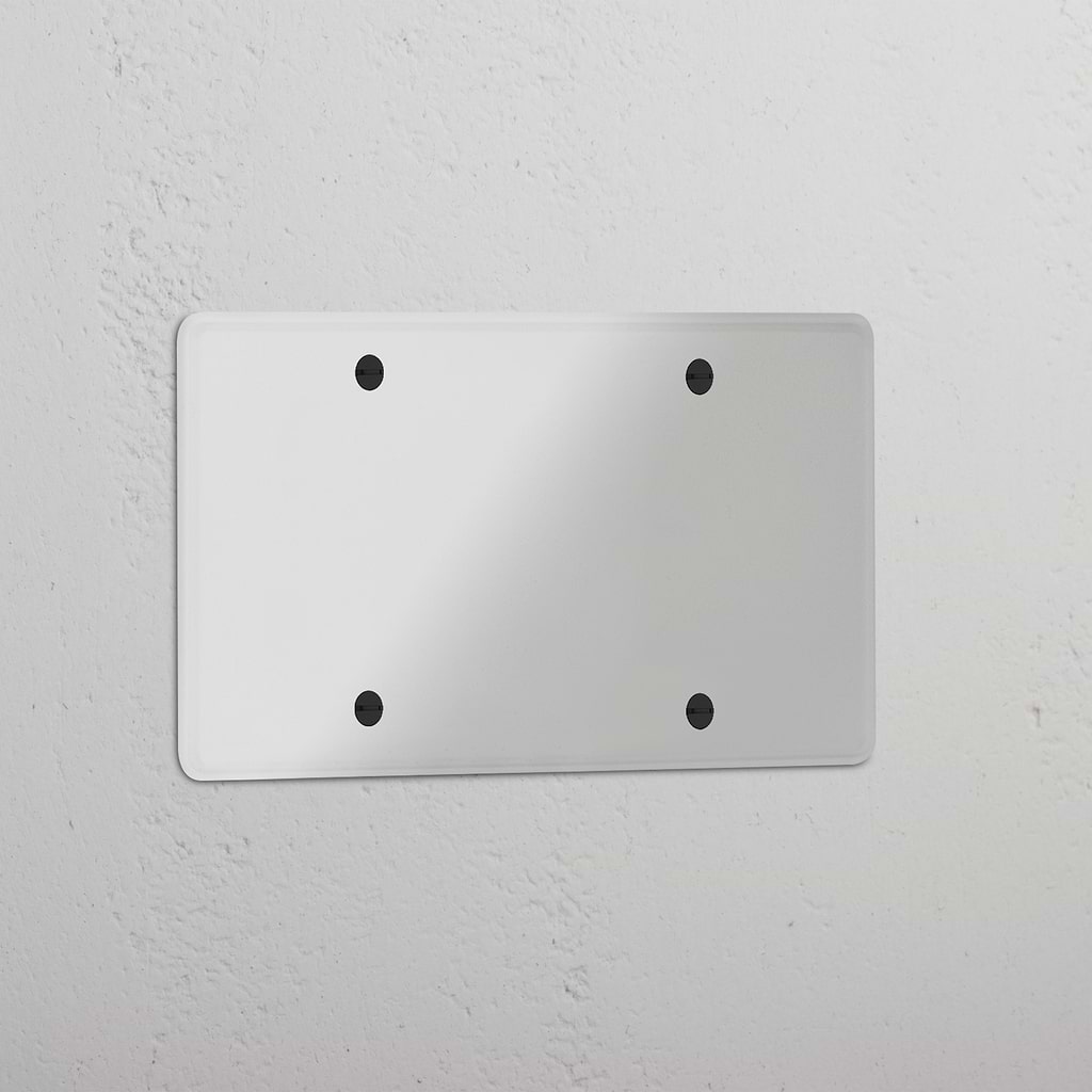 Elegante Doorzichtig Zwart Dubbele Lege Plaat - Woningdecoratie Accessoire