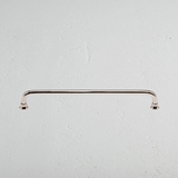 Polished Nickel Sycamore Furniture Handle on White Background