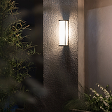 Bank Wandlamp Geribbeld Glas - Brons