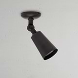 Bronze Luxury Baylis Single Spotlight on White Background