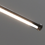 Harrow Bilderleuchte 400 mm in poliertem Nickel-Finish, konzipiert für die Beleuchtung von Kunstwerken.