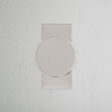 Polierter Nickel-Türgriff mit kurzem Schild, Onslow gefederter Türknauf, elegant und funktional.