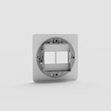 Zwei-Funktions-20-mm-Schalterabdeckung – Durchsichtig + Schwarz – für eine effiziente Lichtsteuerung – auf weissem Hintergrund
