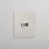 TV-Signal-Zubehör: TV-Modul – Poliertes Nickel + Weiß