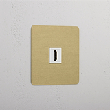 Hohe Qualität – HDMI-Anschluss – Antikes Messing + Weiß