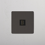 Hochwertiges HDMI-Modul – Bronze + Schwarz – auf weißem Hintergrund