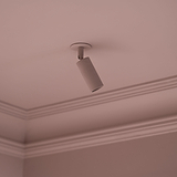 Durham Deckenstrahler 35 mm – lackierbar Deckenstrahler mit dekorativer Leiste für individuelles Finish.