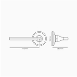 Clayton fixer Türgriff – Poliertes Nickel 