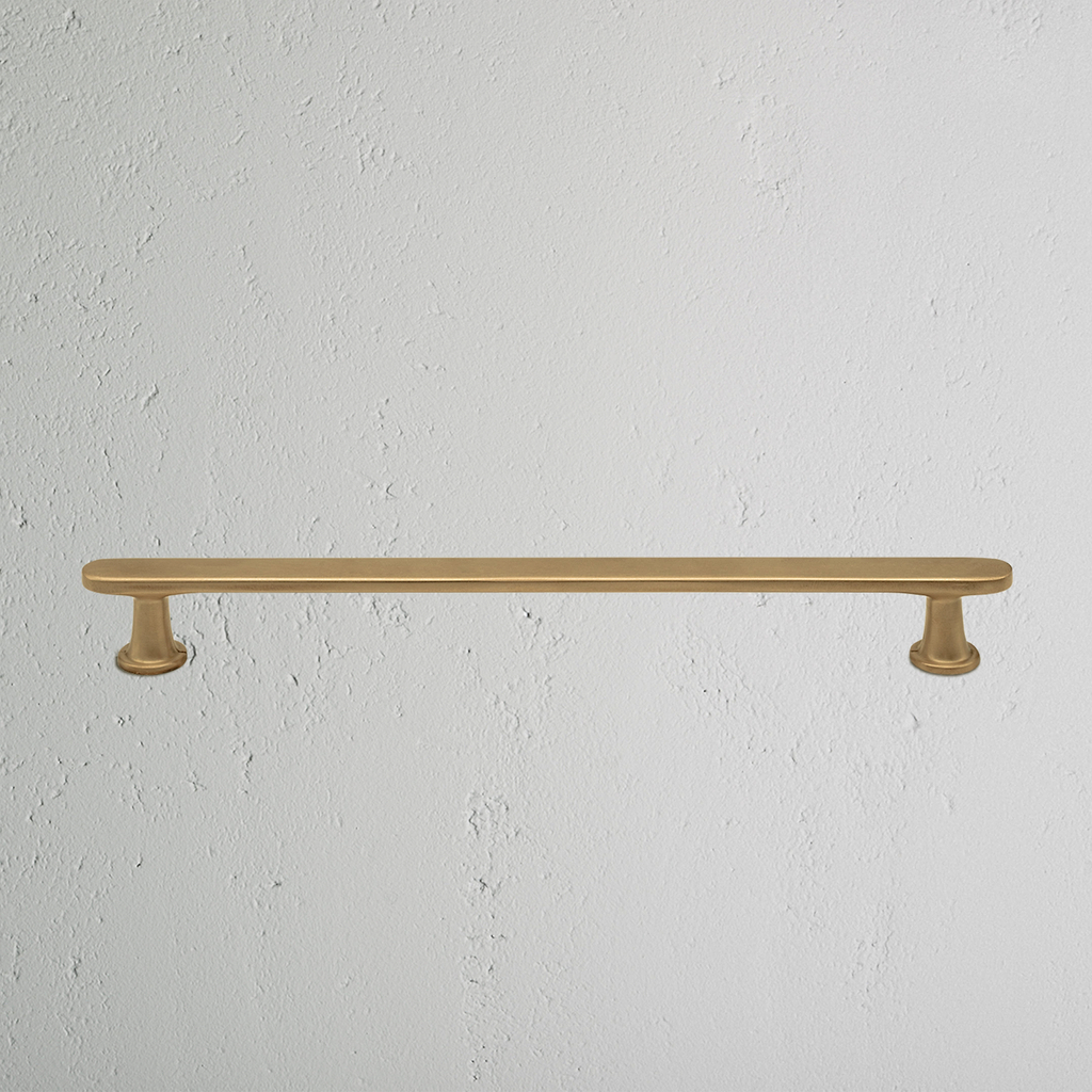 Antique Brass Milliner Furniture Handle On White Background