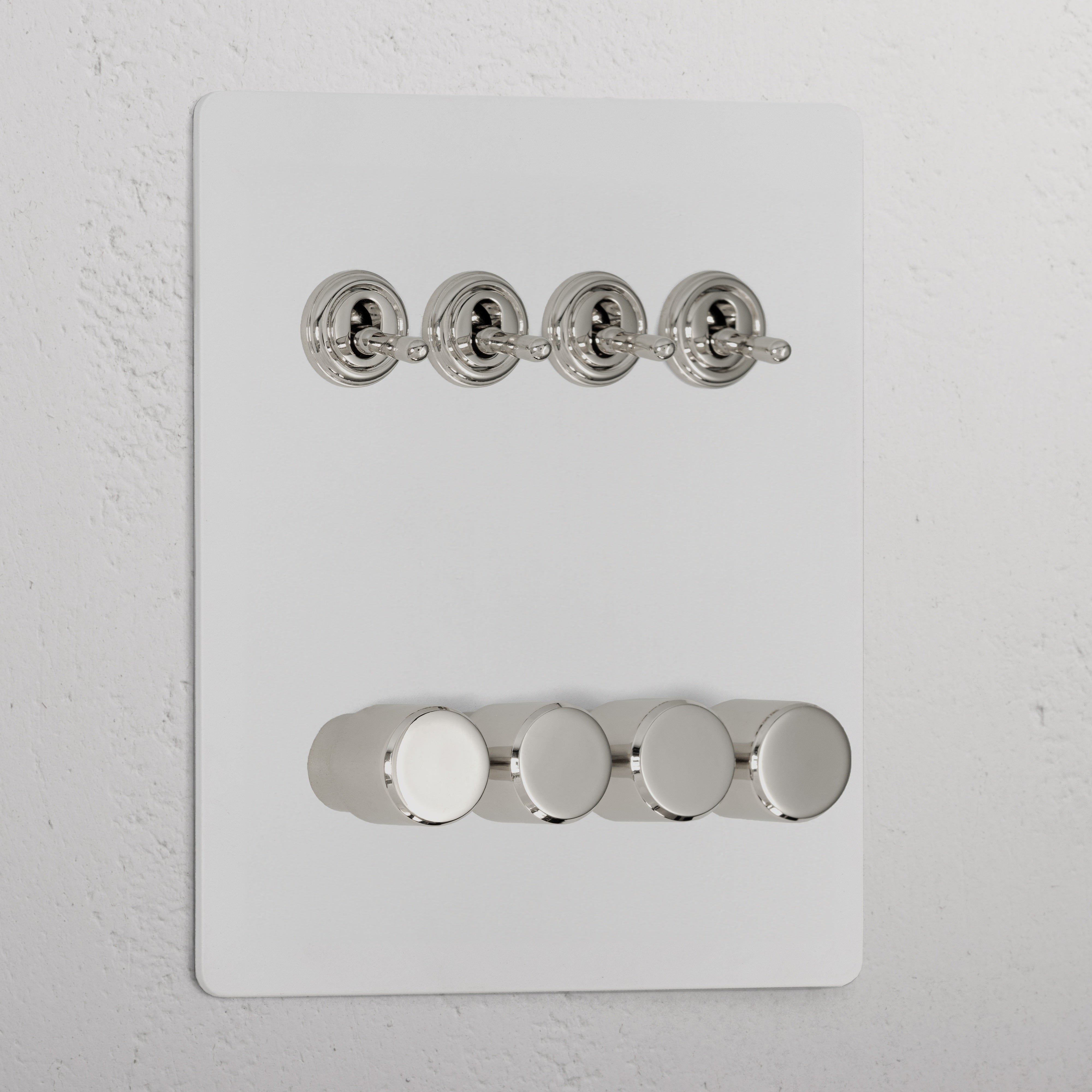 8G Mixed Switch 4T4D _ Paintable Polished Nickel
