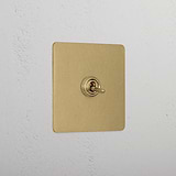 1G Intermediate Toggle Switch - Antique Brass