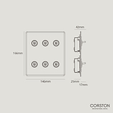 6G Two Way Toggle Switch - Clear Bronze
