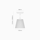Richmond Medium Pendant Light Fluted Glass - Bronze